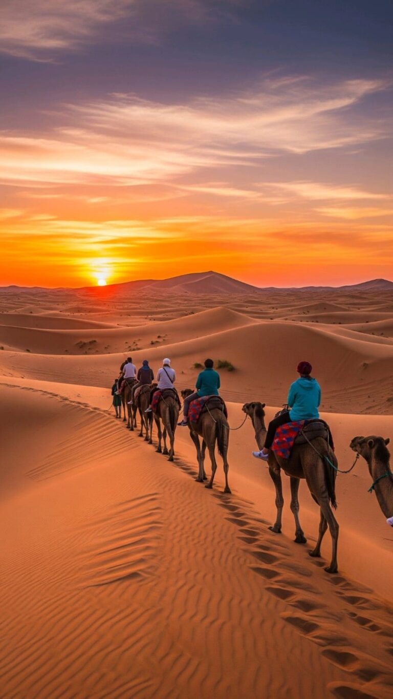 Morocco desert package camel trekking in Merzouga Sahara