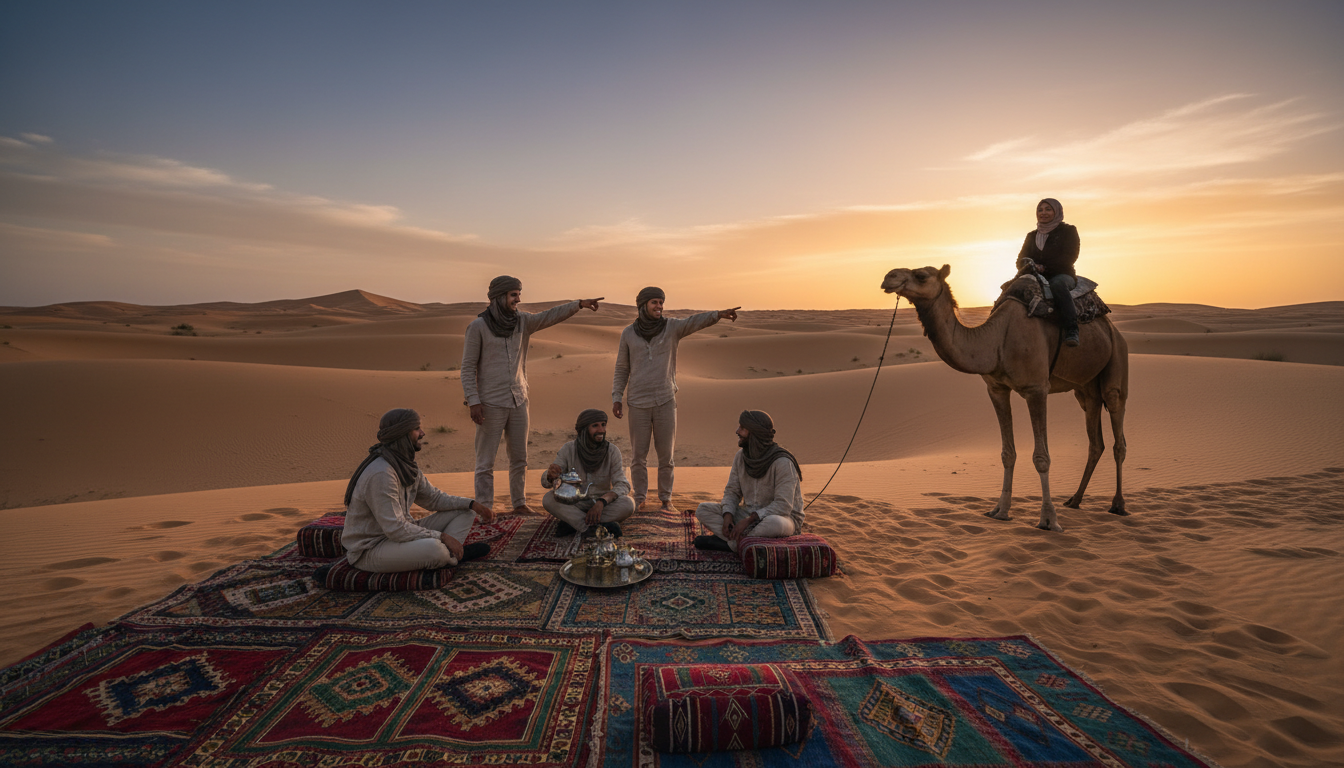 Morocco family holiday in Sahara desert camel ride