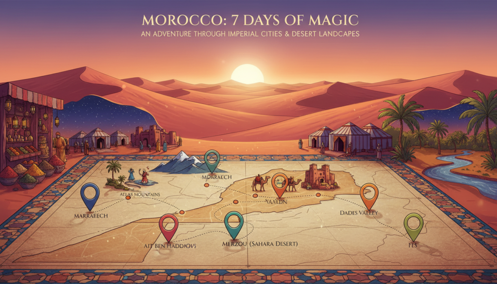 morocco itinerary 7 days