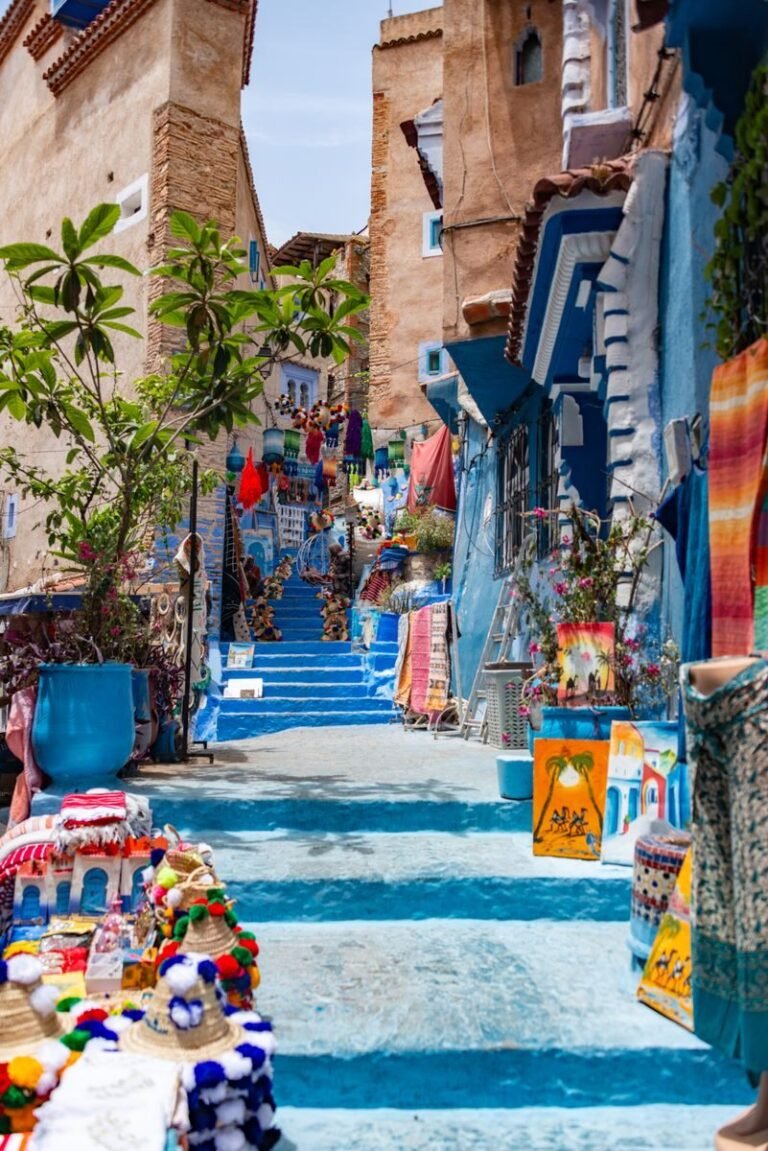 Chefchaouen blue city Morocco vacation
