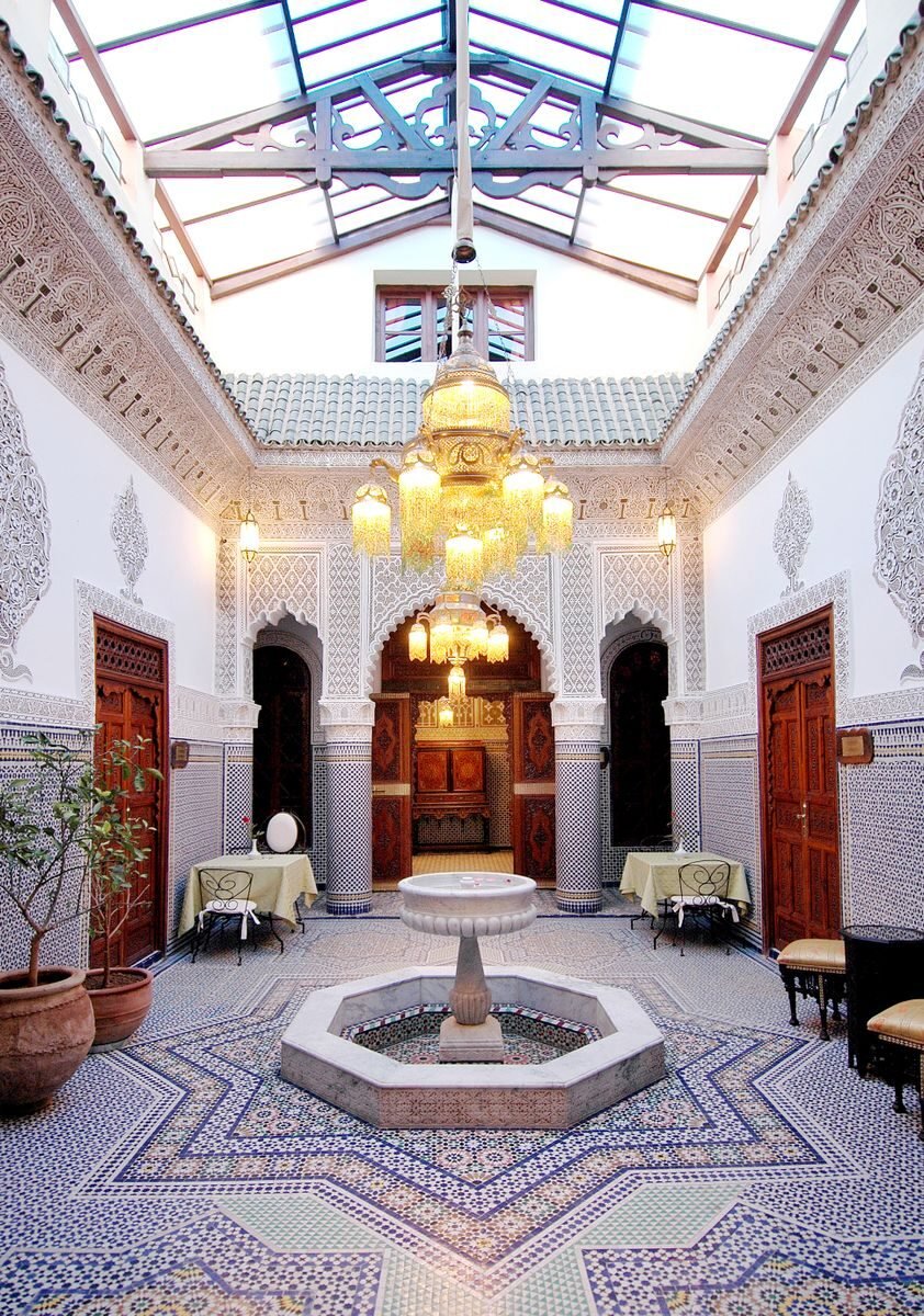 Luxury riad in Marrakech featuring authentic Moroccan architecture